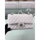 Replica Borsa Classic Jumbo Flap A01112 in pelle di caviale bianca