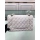Replica Borsa Classic Jumbo Flap A01112 in pelle di caviale bianca