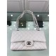 Replica Borsa Classic Jumbo Flap A01112 in pelle di caviale bianca