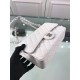 Replica Borsa Classic Jumbo Flap A01112 in pelle di caviale bianca