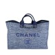 Replica Canvas Large Deauville Tote A66942 Blu