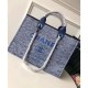 Replica Canvas Large Deauville Tote A66942 Blu