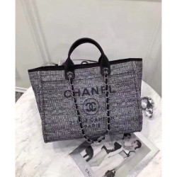 Replica Canvas Large Deauville Tote A66942 Grigio