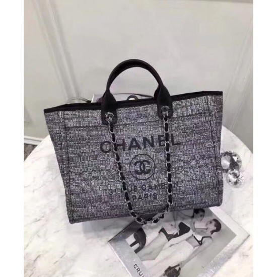 Replica Canvas Large Deauville Tote A66942 Grigio