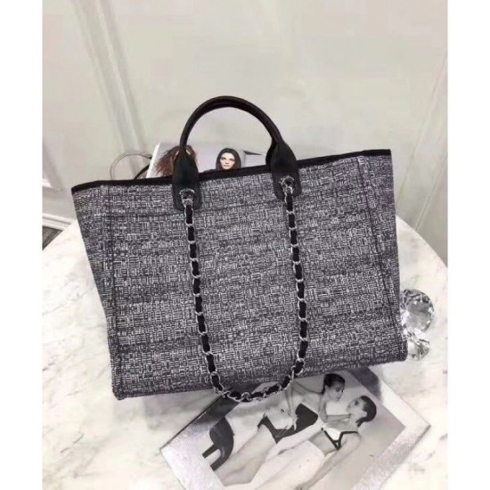 Replica Canvas Large Deauville Tote A66942 Grigio