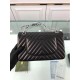 Replica Chevron Jumbo Flap Borse A01112 Nero