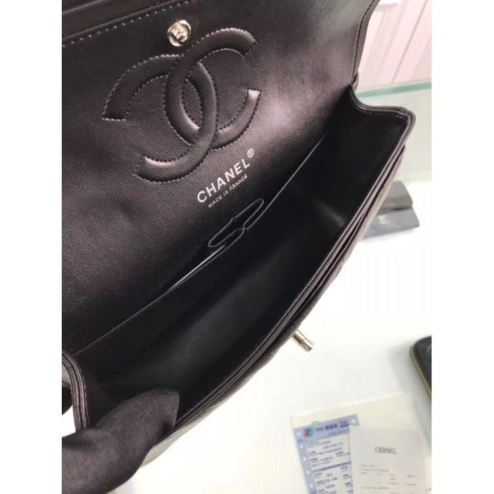 Replica Chevron Jumbo Flap Borse A01112 Nero