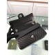 Replica Chevron Jumbo Flap Borse A01112 Nero