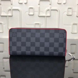 Replica Portafoglio Zippy Vertical Damier Graphite N63304