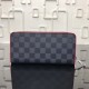 Replica Portafoglio Zippy Vertical Damier Graphite N63304