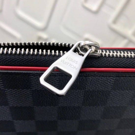 Replica Portafoglio Zippy Vertical Damier Graphite N63304