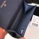 Replica Portamonete Classic Flap A31504 Blu scuro