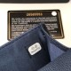 Replica Portamonete Classic Flap A31504 Blu scuro