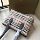 Replica Burberry Borsa con manico in PVC Caffè