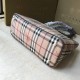 Replica Burberry Borsa con manico in PVC Caffè