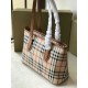 Replica Burberry Borsa per manico in PVC Marrone