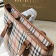 Replica Burberry Borsa per manico in PVC Marrone