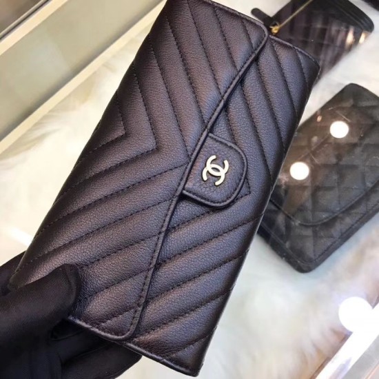 Replica Portafoglio lungo Chevron A31506 Nero Replica Portafoglio lungo Chevron A31506 Nero