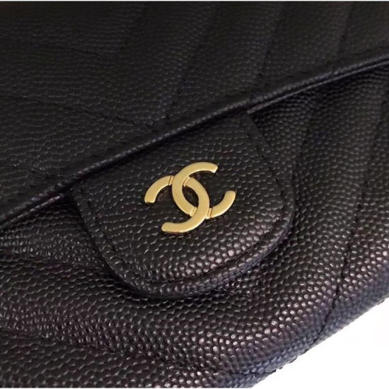 Replica Long Portafoglio Caviar Leather A31506 Black Replica Long Portafoglio Caviar Leather A31506 Black