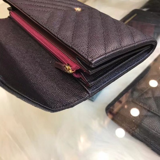 Replica Long Portafoglio Caviar Leather A31506 Black Replica Long Portafoglio Caviar Leather A31506 Black