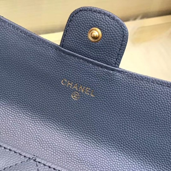 Replica Long Portafoglio Caviar Leather A31506 Blue Replica Long Portafoglio Caviar Leather A31506 Blue