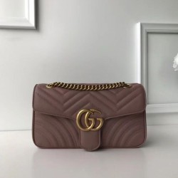 Replica GG Marmont Matelasse Mini Borse 443497 Rosa