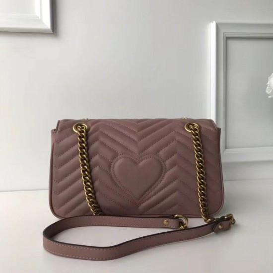 Replica GG Marmont Matelasse Mini Borse 443497 Rosa