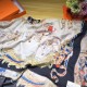 Replica Sciarpe di seta di cachemire Hermes 140 nero