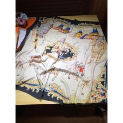 Replica Sciarpe di seta di cachemire Hermes 140 nero