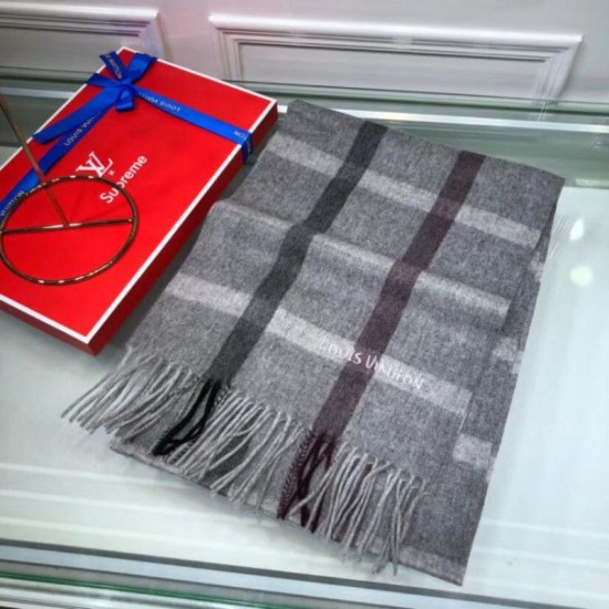 Replica Sciarpe di seta cashmere grigie