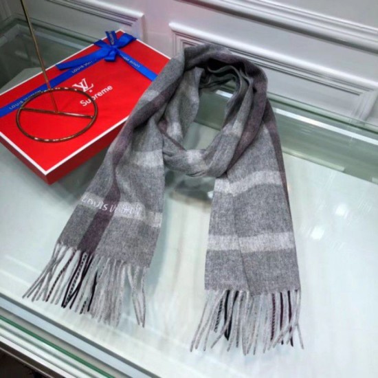 Replica Sciarpe di seta cashmere grigie