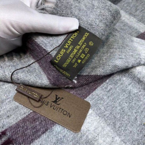 Replica Sciarpe di seta cashmere grigie