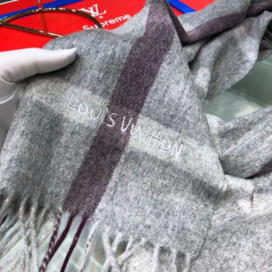 Replica Sciarpe di seta cashmere grigie