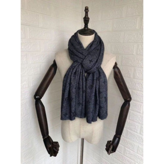 Replica Sciarpa classica in cashmere grigio