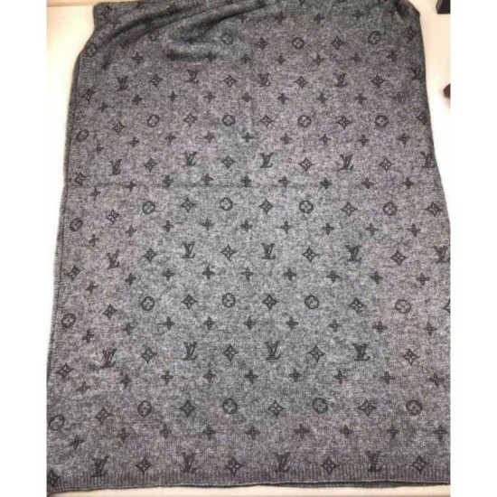 Replica Sciarpa classica in cashmere grigio