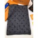 Replica Sciarpa classica in cashmere grigio