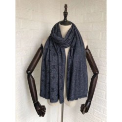 Replica Sciarpa classica in cashmere grigio