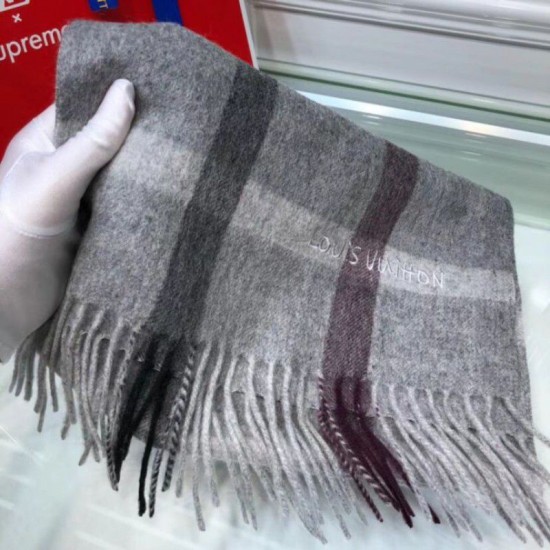 Replica Sciarpe di seta cashmere grigie