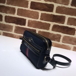 Replica Borsa mini Ophidia GG Flora 517350 blu scuro