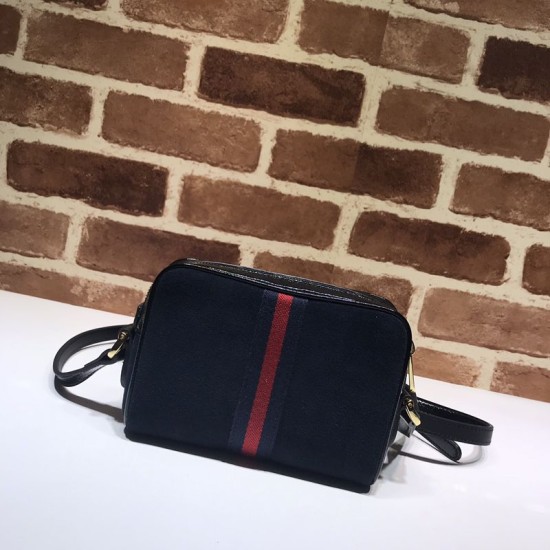 Replica Borsa mini Ophidia GG Flora 517350 blu scuro