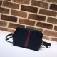 Replica Borsa mini Ophidia GG Flora 517350 blu scuro
