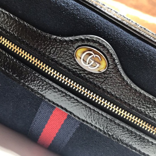 Replica Borsa mini Ophidia GG Flora 517350 blu scuro