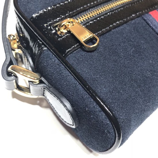 Replica Borsa mini Ophidia GG Flora 517350 blu scuro