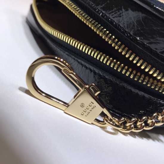 Replica Borsa mini Ophidia GG Flora 517350 blu scuro