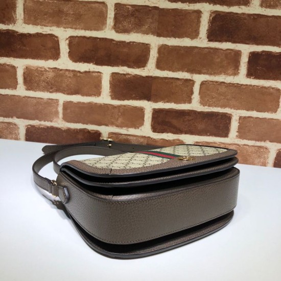 Replica Borsa a tracolla Ophidia GG piccola 601044 Dark Coffee