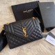 Replica Borsa per busta media YSL Saint Laurent Mix Matelasse nera in oro