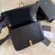 Replica Borsa YSL Saint Laurent Carre in pelle scamosciata nera