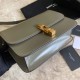 Replica Borsa YSL Saint Laurent Carre Satchel in pelle scamosciata verde chiaro