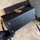 Replica Borsa con manico medio Yand Saint Laurent Cassandra nera