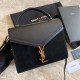 Replica Borsa con manico medio Yand Saint Laurent Cassandra nera